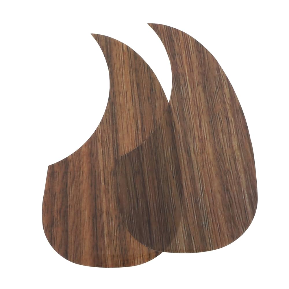 木製ピックガード　ウォールナット Amazon.co.jp: Mikinona アコースティックギターピックガード