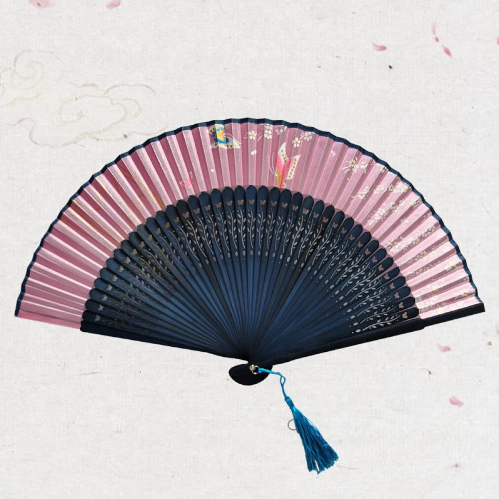 Abanico de mano plegable para aliviar el calor en fiestas y eventos