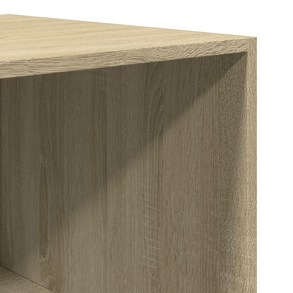 Szafa na ubrania z dębu Sonoma 100 x 50 x 200 cm, kompaktowa szafa do sypialni z 5 półkami, garderoba, solidne miejsce do przechowywania ubrań i akcesoriów
