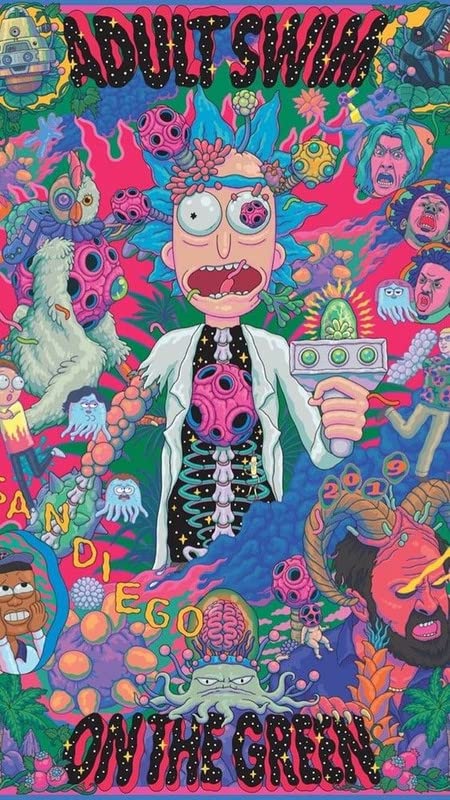 RAINFIRE CREATION Psychedelic Trippy Hippy Poster - 300 GSM 12x18 Unframed Poster - UPD 650