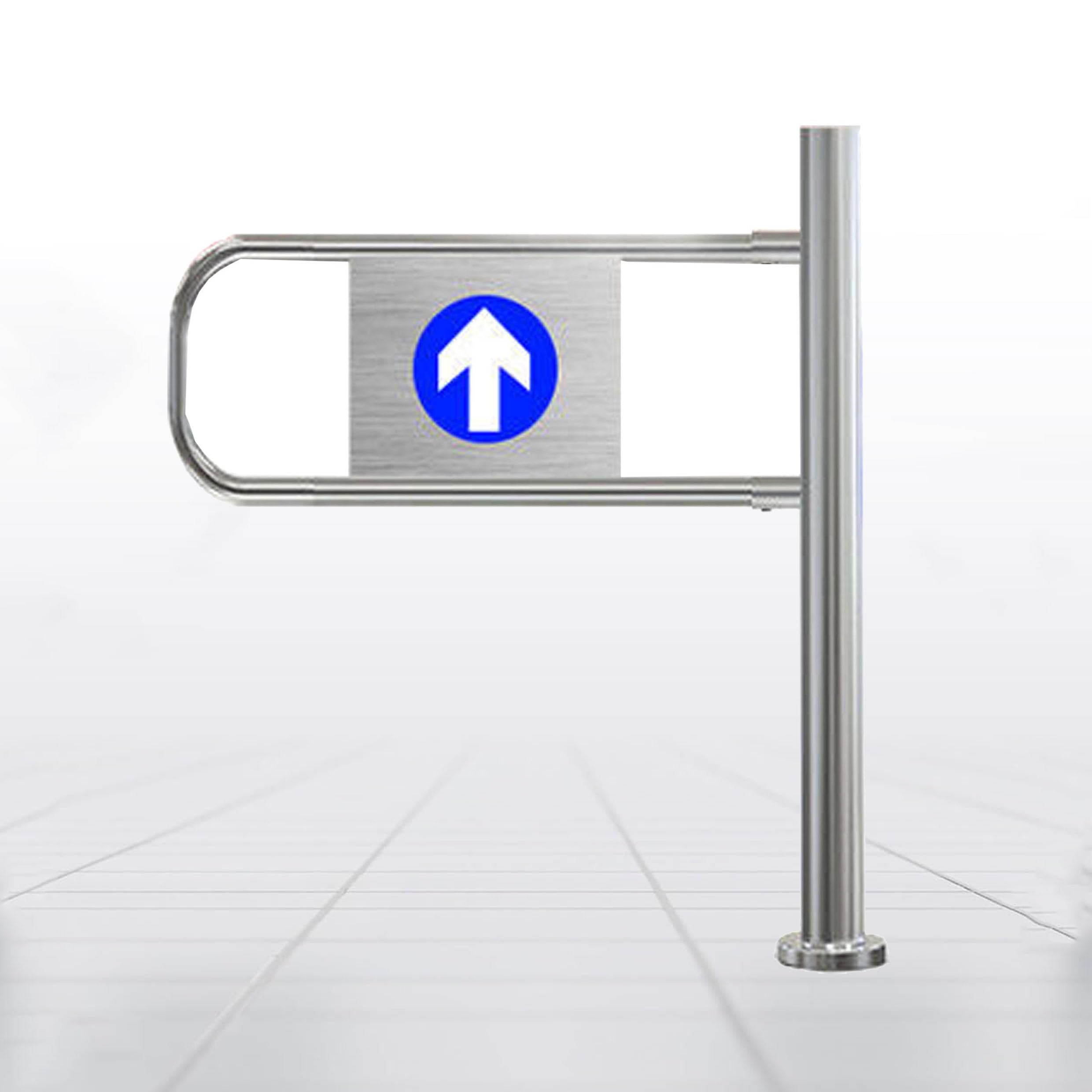 Cancello a battente in metallo per supermercati e magazzini, chiusura automatica per biblioteche e centri commerciali, design universale, 100 cm