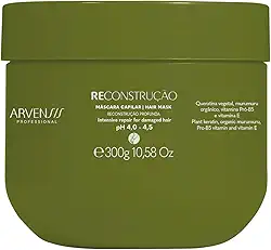 Arvensis – Máscara Reconstrutora 300g | Força, Reconstrução, Brilho, Fórmula Vegana, Para Cabelos Danificados