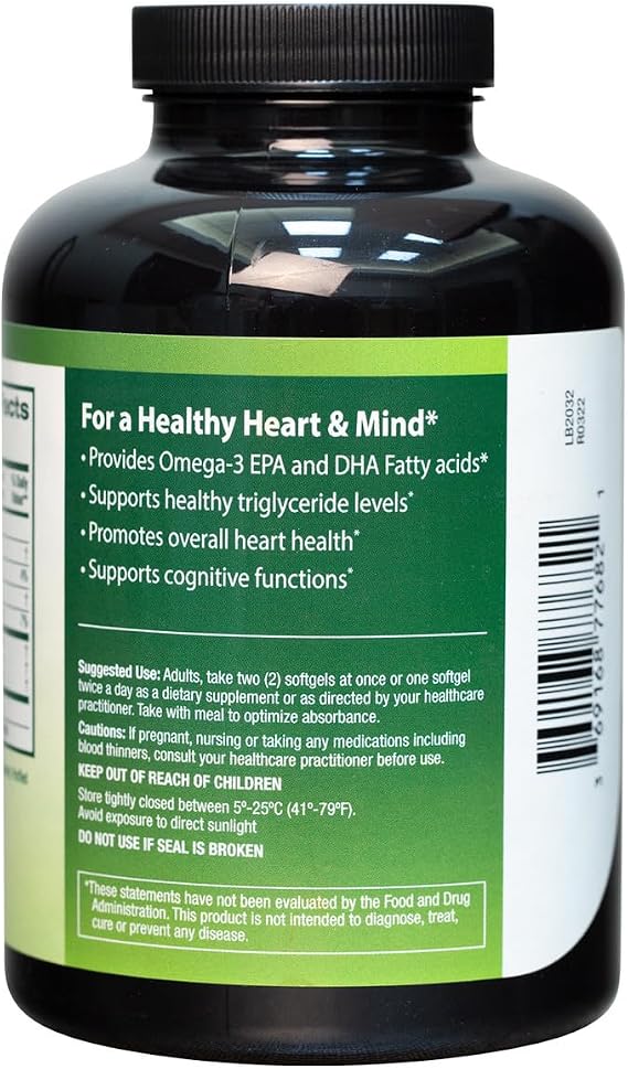 Omega 3 Fish Oil high protency, 180 ct