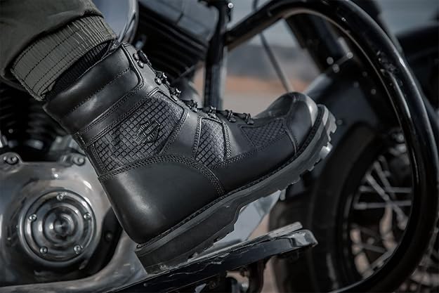 新品未使用品 ハーレーダビッドソン レンズフィールド ライディング ブーツ メンズ レンズフィールド ライディング ブーツ【返品不可商品