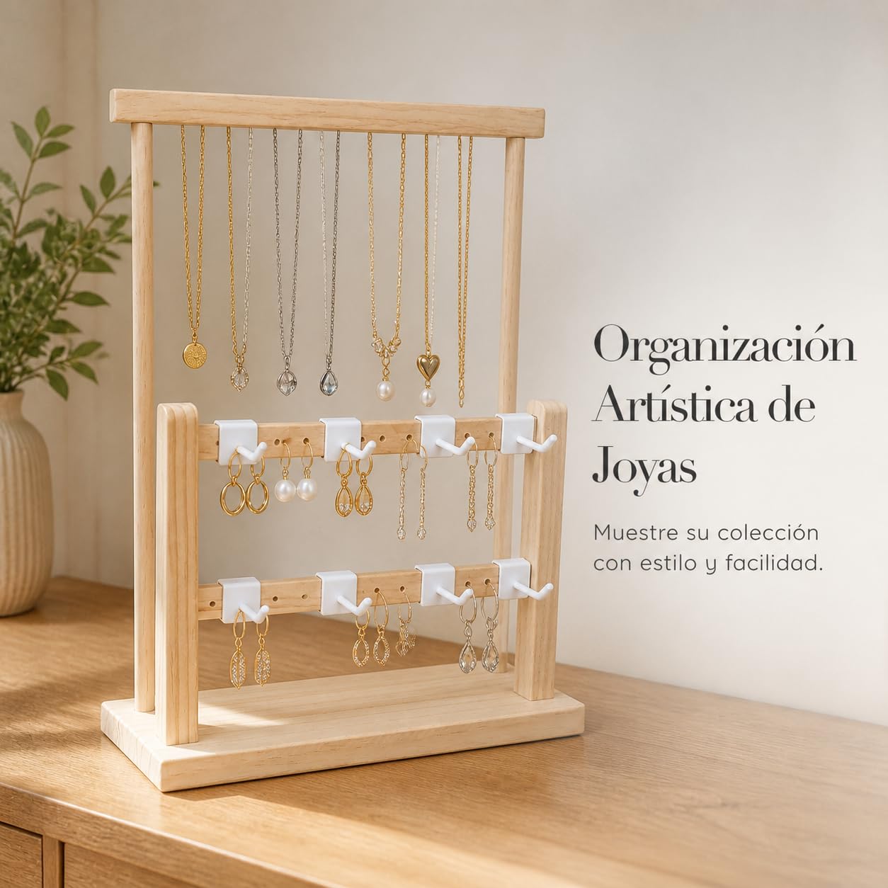 Présentoir à en Bois, Double, style to 3