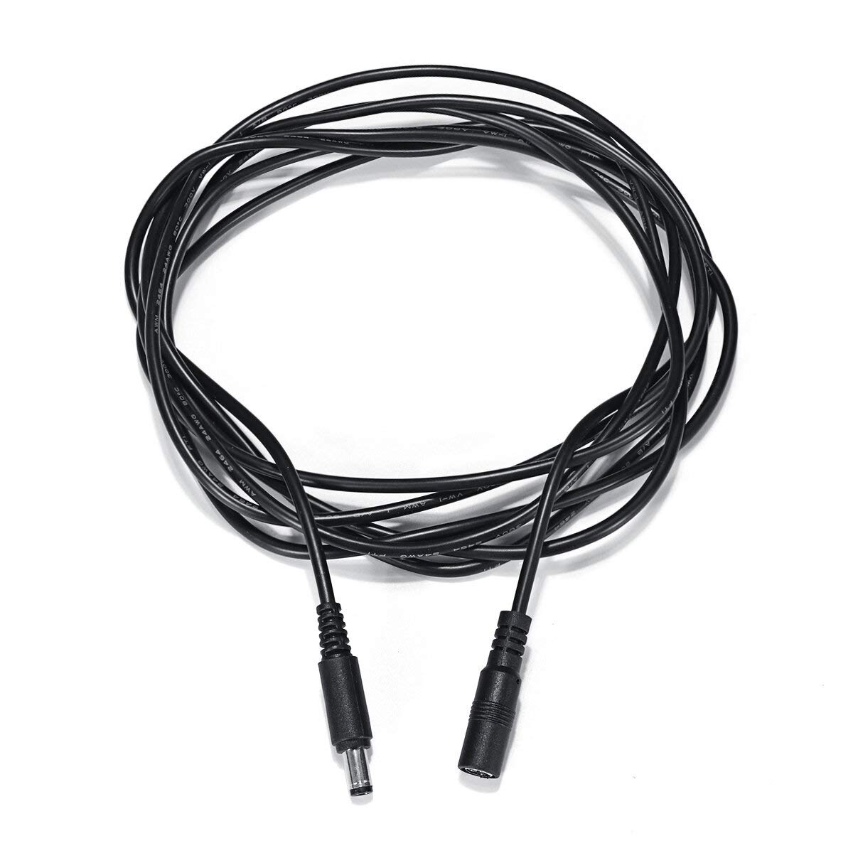 Cable de extensión de 3M DC 12V con conector macho y hembra de 5.5x2.1mm para cámaras de seguridad