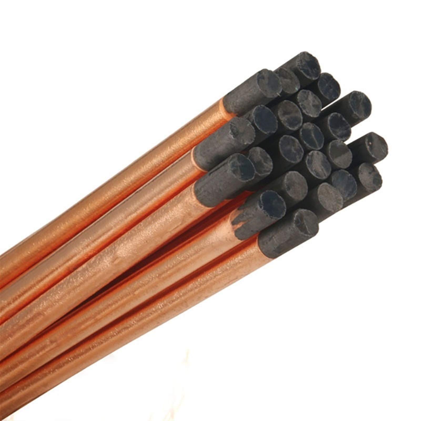 Varilla de soldadura 5pcs Varilla de carbono para ranurado de aire de arco redondo, barra 4-12 mm Soldadura Electrodo de CC Varillas de grafito Suministros de soldadura, soldador For soldar (Diámetr
