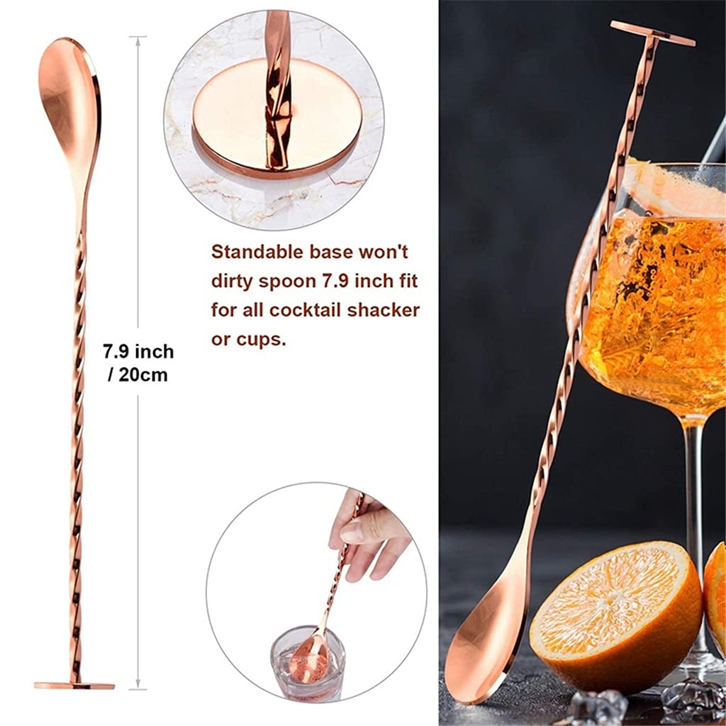 Conjunto De Coctelera, Kit De Barman, 6 Piezas De 25 Onzas De Agitador De 25 Oz con Jigger De Medición - Colador De Barman Incorporado