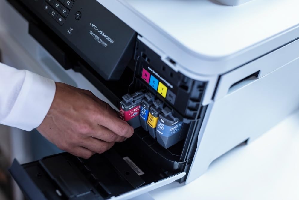 Brother MFCJ5340DW-Impresora multifunción de tinta profesional A4/A3, WiFi, impresión hasta A3 e impresión automática a doble cara hasta A4