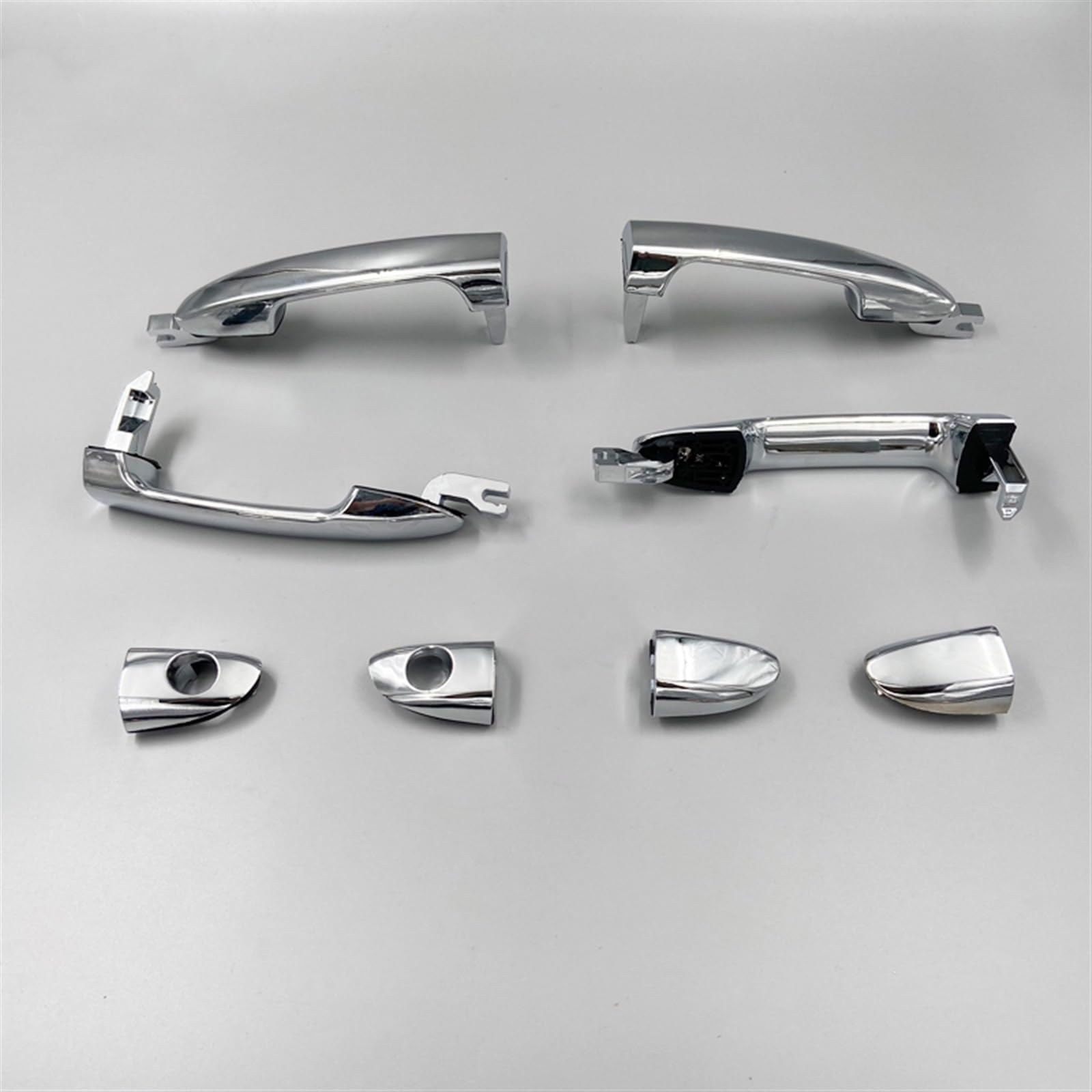 POQWERIQ Outer Outside Door Handle Chrome Front Rear Left Right for Kia for Spectra for Cerato 2004 2005 2006 2007 2008