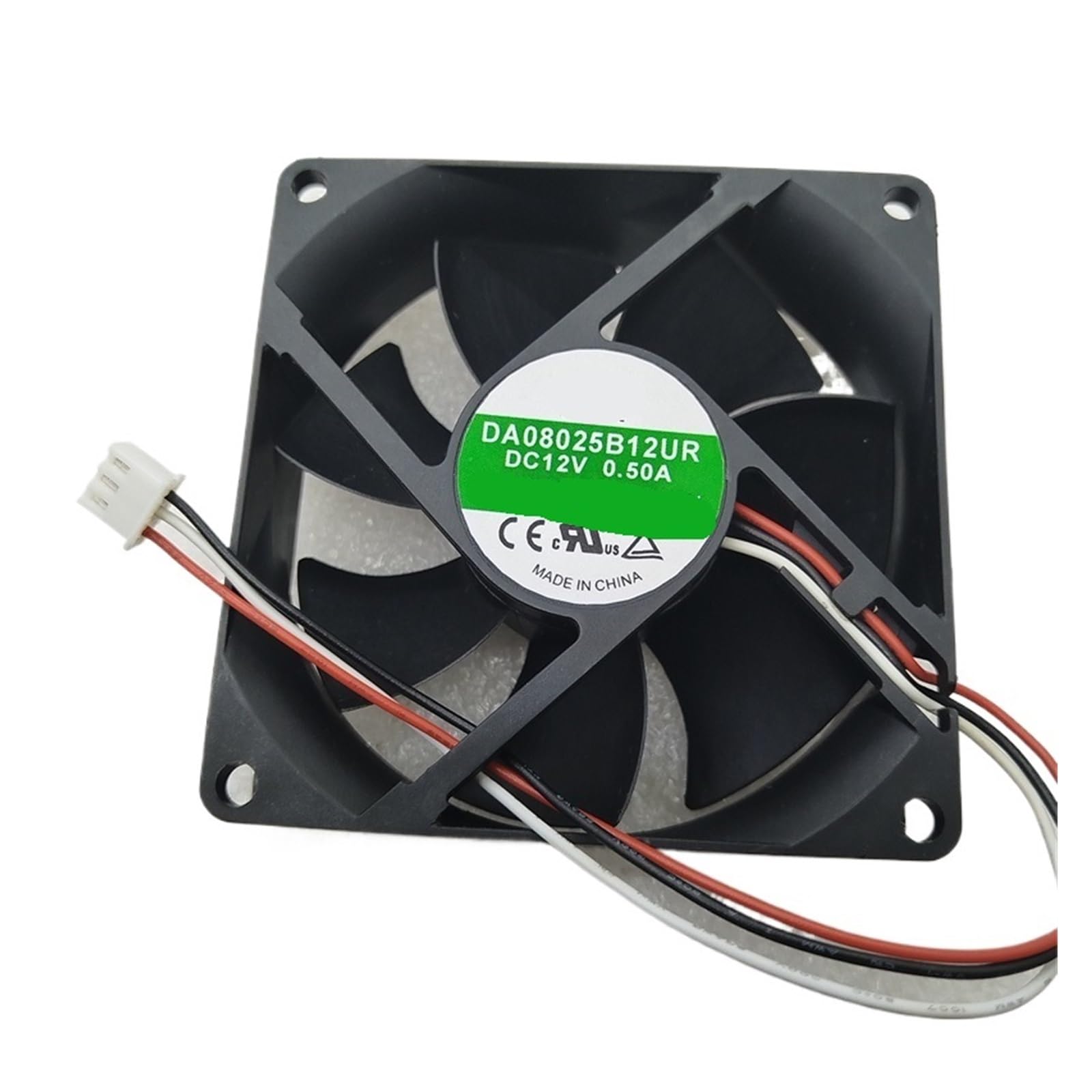 UITGVDQAT DA08025B12UR Cool fan DC12V 0.50A 80 * 80 * 25MM three-wire