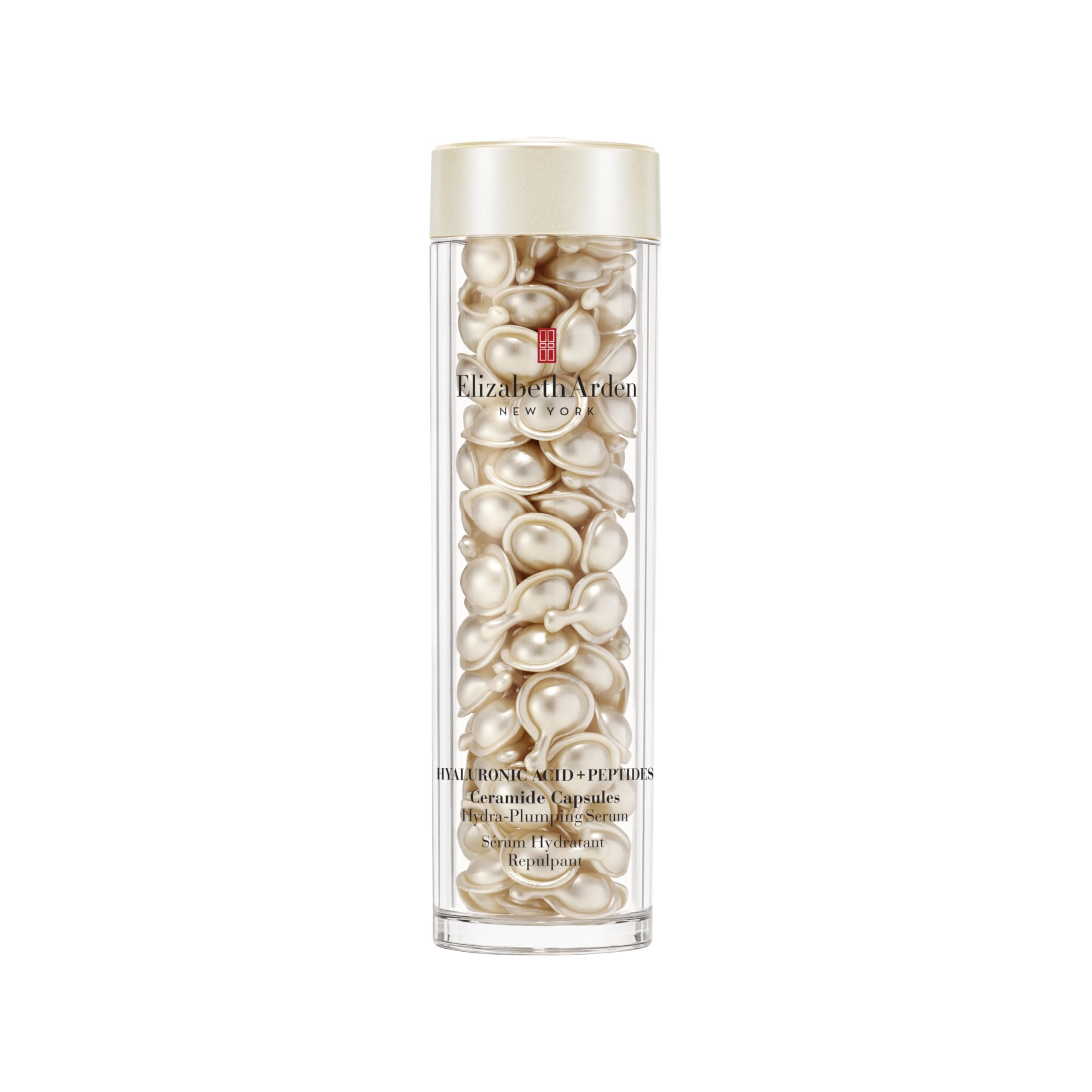 Elizabeth Arden – Hyaluronsäure + Peptide Ceramide Kapseln, feuchtigkeitsspendendes & aufpolsterndes Serum mit multimolekularer HA, seidig-leichte Formel für glattere prallere Haut, für alle Hauttypen
