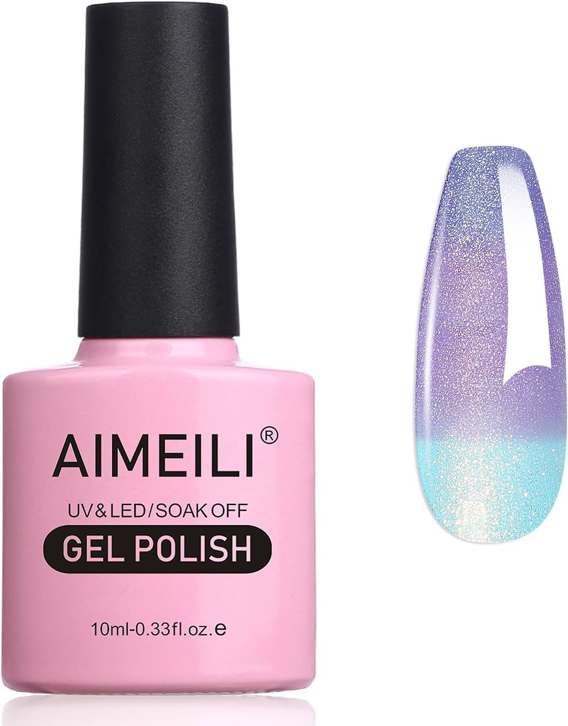 AIMEILI Chameleon Gel Nail Polish Set Gel Polish UV/LED Color Gel Nail Gel Set Soak Off Temperature Changing Color Gel Polish 10ml – Gift 003