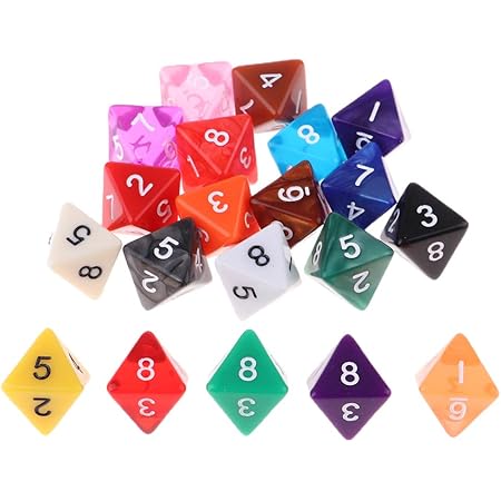 Amazon ダイス ボードゲーム用 サイコロ 骰子 約個 全5選択 8面 ダイス サイコロ おもちゃ