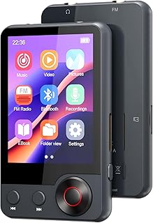 Olisky 128GB MP3 Player with Bluetooth 5.3, 2.4" Portable Full Touchscreen Music Player with Speaker and Micro SD Card Slo...