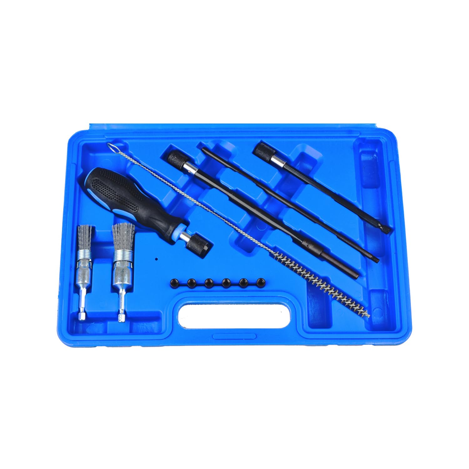 19 pcs Nettoyage de Siege injecteur et de l'arbre de l'injecteur kit de Nettoyage d'injecteur, Elimine Facilement la Rouille et Les résidus de Combustion