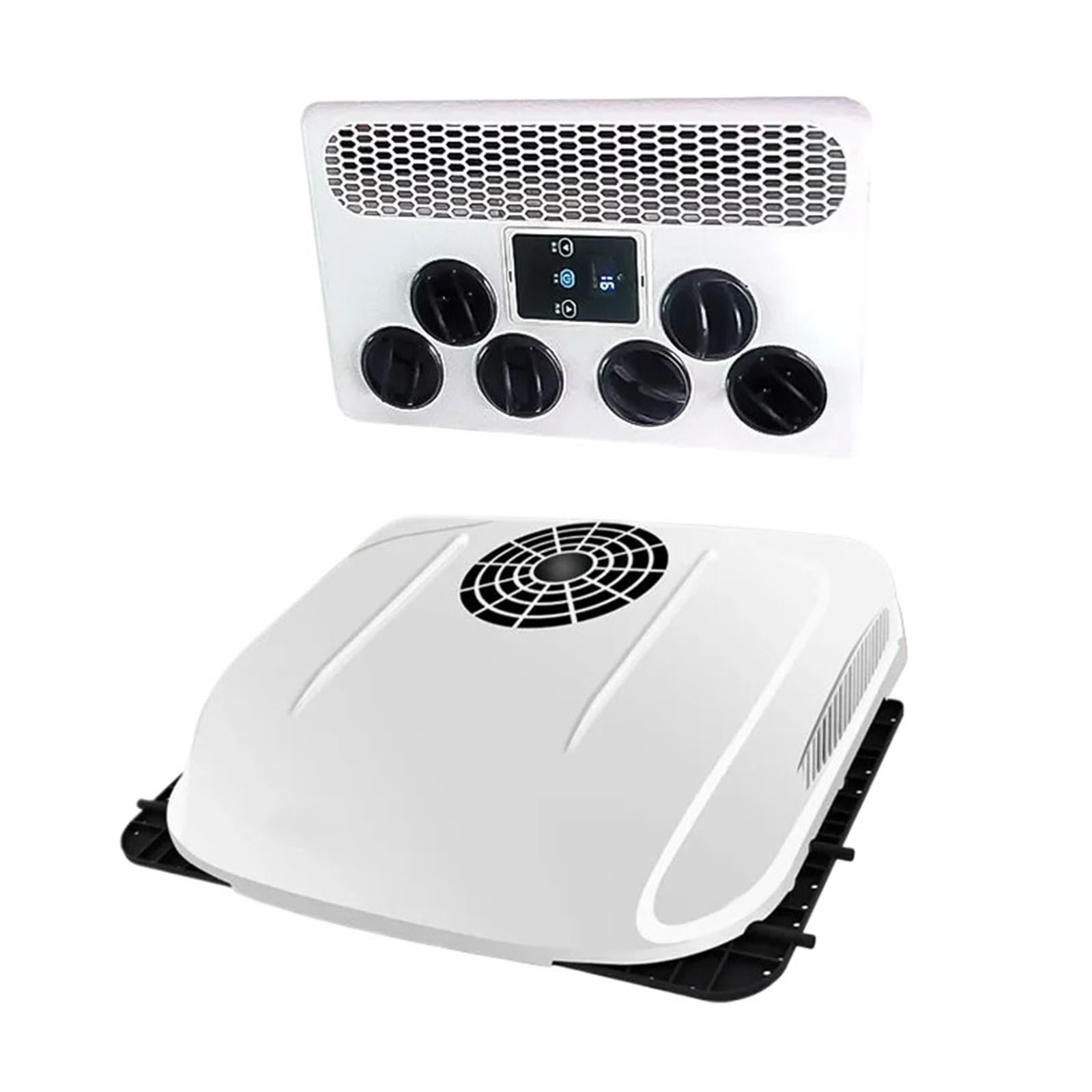 Electric Camper And Truck Rv Air Conditioner Rooftop System 12v Accessory Quiet Comfort Highly Efficient Cooling(WHITE)