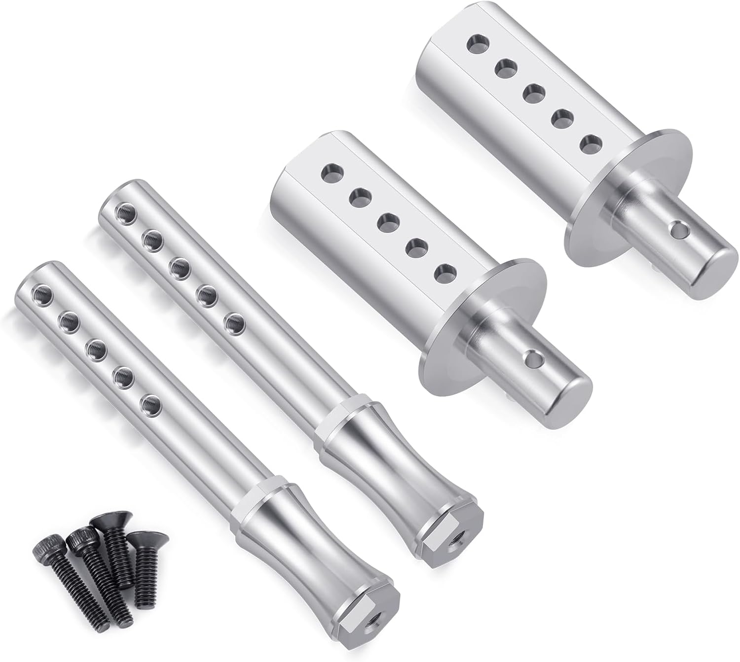 RC Car Front Shell Holder Column Mounts Aluminum Front Body Post Set with Screws Compatible with 1/7 HOBAO VTE2 RC Car