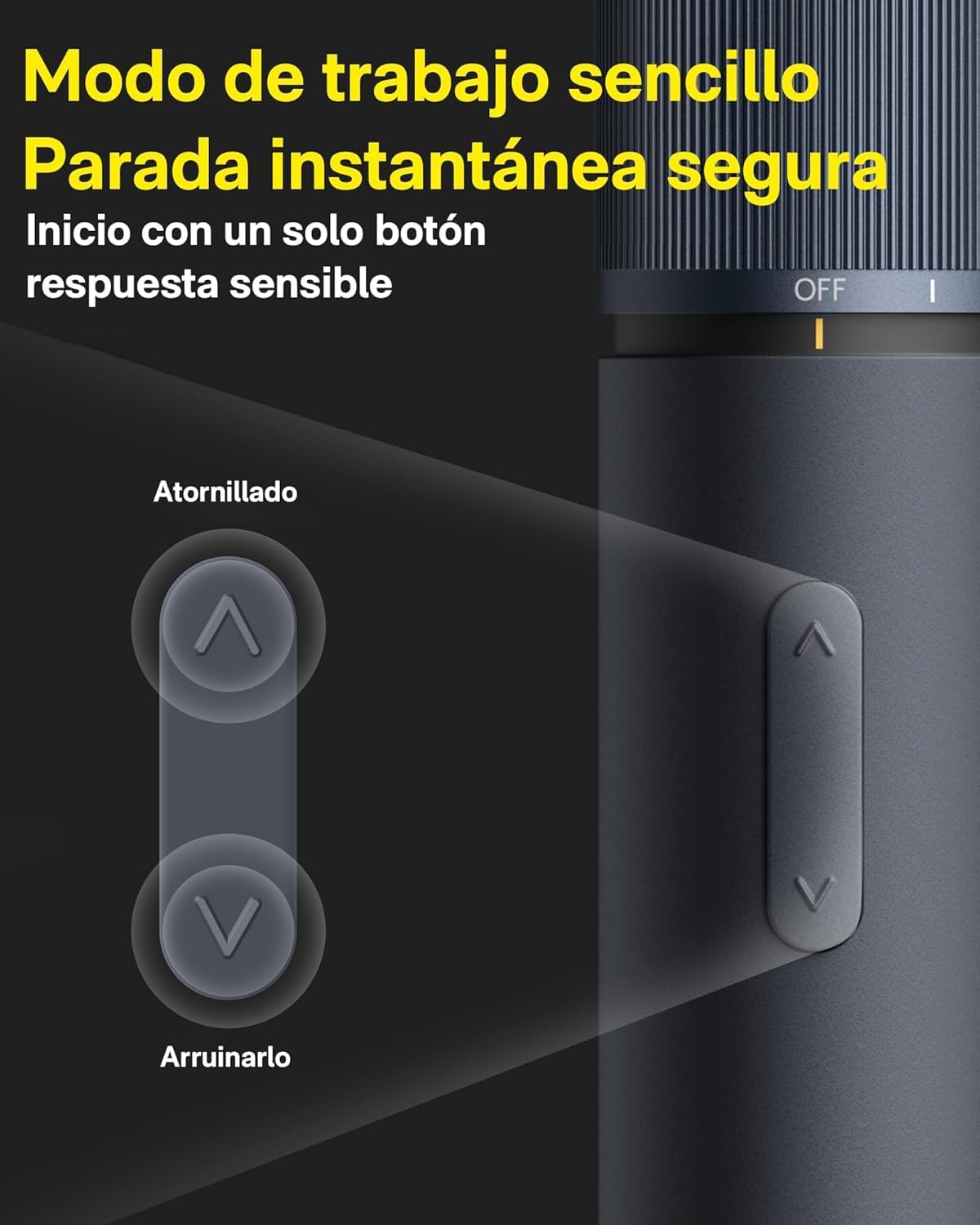 HOTO Juego de Destornillador Eléctrico 3.6V Inalámbrico, 4 N.m de Par | 12 Puntas de Acero S2 y Luz LED, kit de herramientas para reparación de computadoras y montaje de muebles