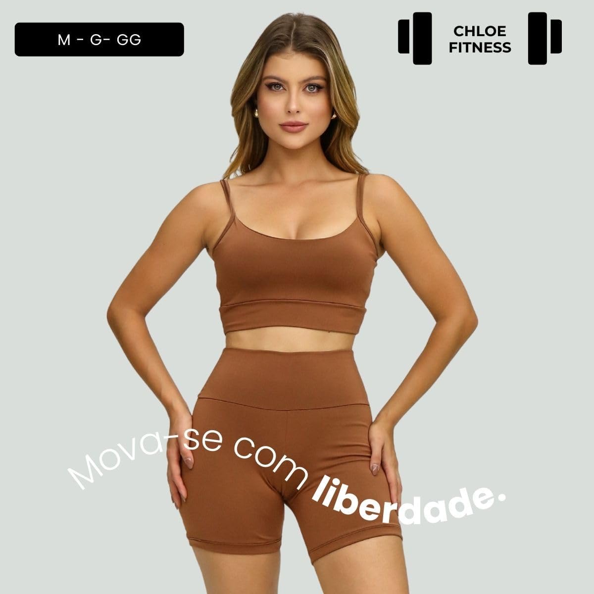 Kit 2 Conjuntos Fitness Femininos | Tecido Leve e Respirável com Top Bojo Kit 2 Conjuntos Fitness Femininos | Tecido Leve e Respirável com Top Bojo