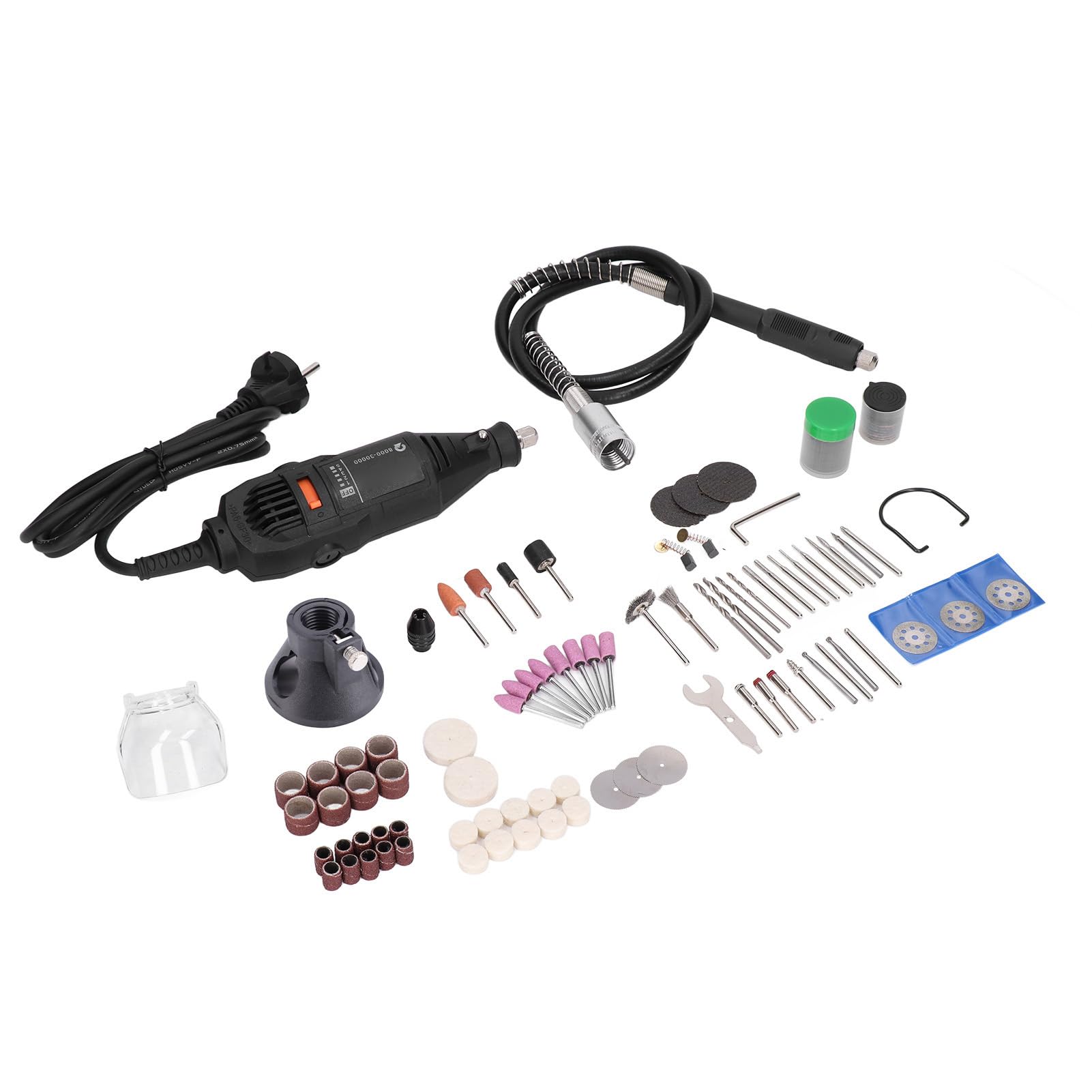 Mini set di utensili rotanti elettrici, 130 W, 8.000-30.000 giri/min