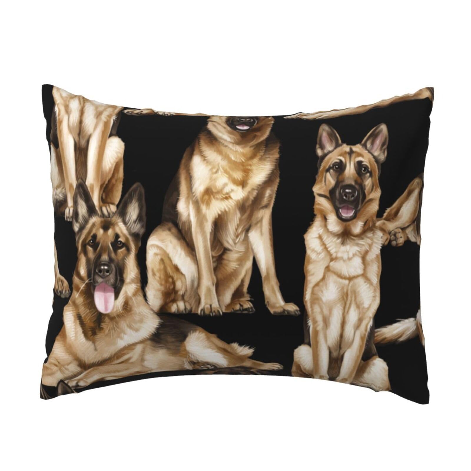 WSHFFILO German shepherd printed Pillow Case 20x26in Decorative pillowcase Throw Pillow Cover
