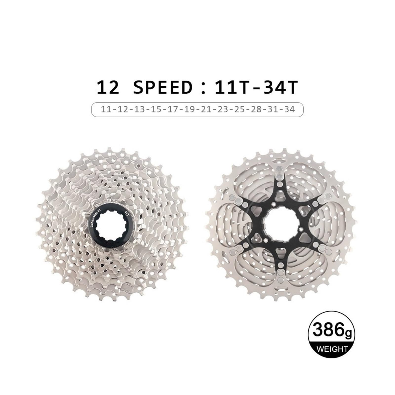 12S Rennrad Kassette 11-28T 30T 32T 34T 12V K7 Fahrrad Ratsche 12 Geschwindigkeit Kettenrad Radfahren Teile Freilaufabzieher Fahrrad Kassette
