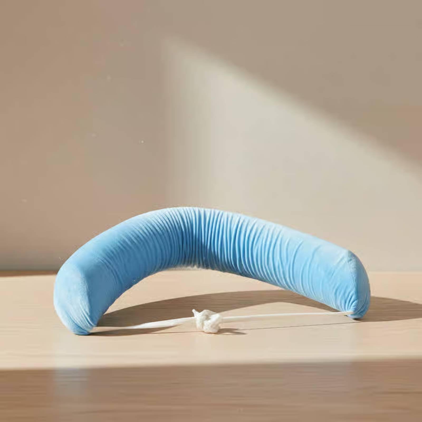 Cojín Lumbar Curvo Almohada Ergonómica para Cintura Cojín de Cojín de Almohada de Posicionamiento Funda Lavable de Terciopelo con Esponja Suave Adecuado para Dormir y Relajación Doméstica