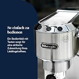 De'Longhi Dedica Style, Traditional Pump Espresso Machine, Coffee and Cappuccino Maker, EC685M, Silver - 5