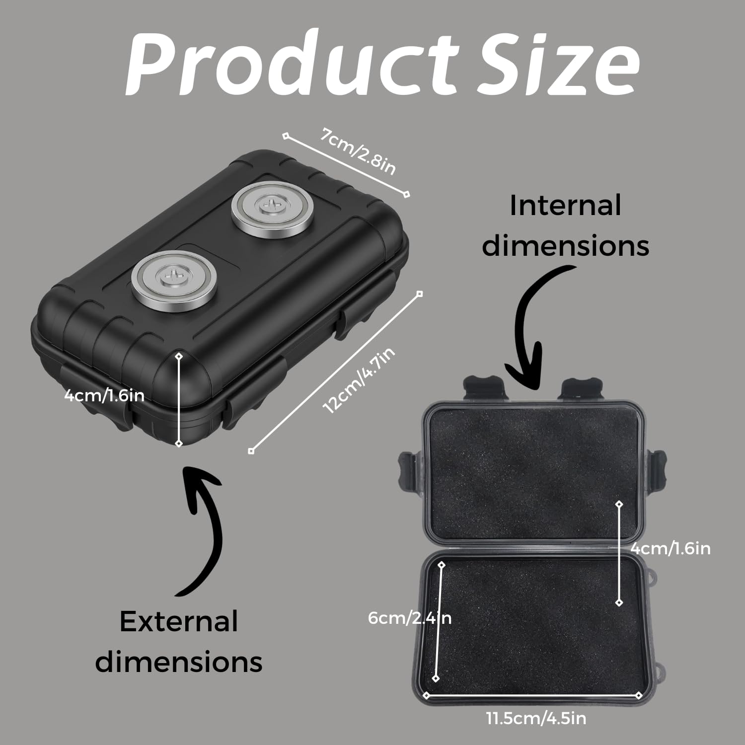 Outside Magnetic Key Box Hider Under Car With 4 Digit Hide A Key