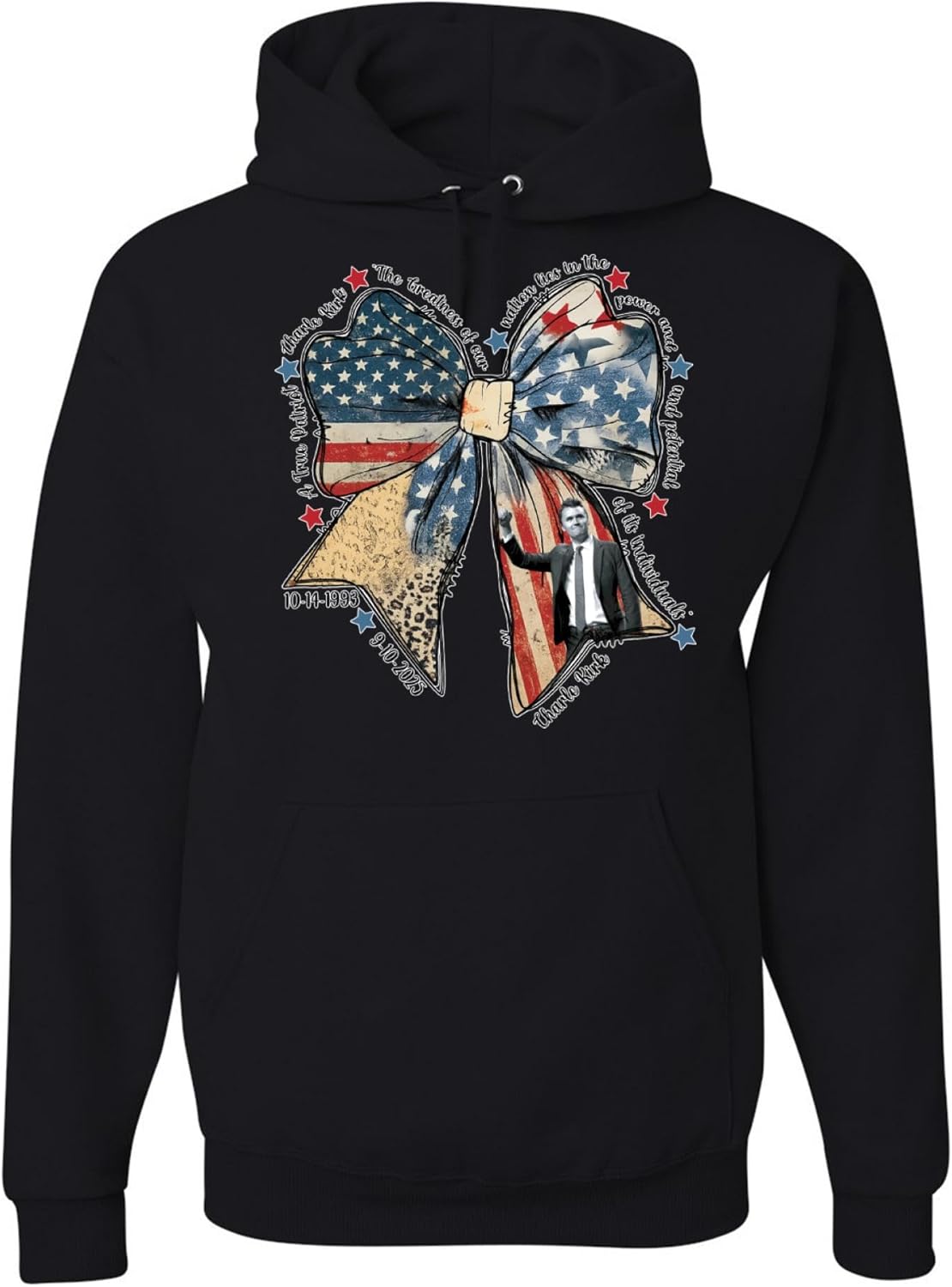wild custom apparel Charlie Kirk Usa Flag Rip Freedom Sweatshirt Hoodies
