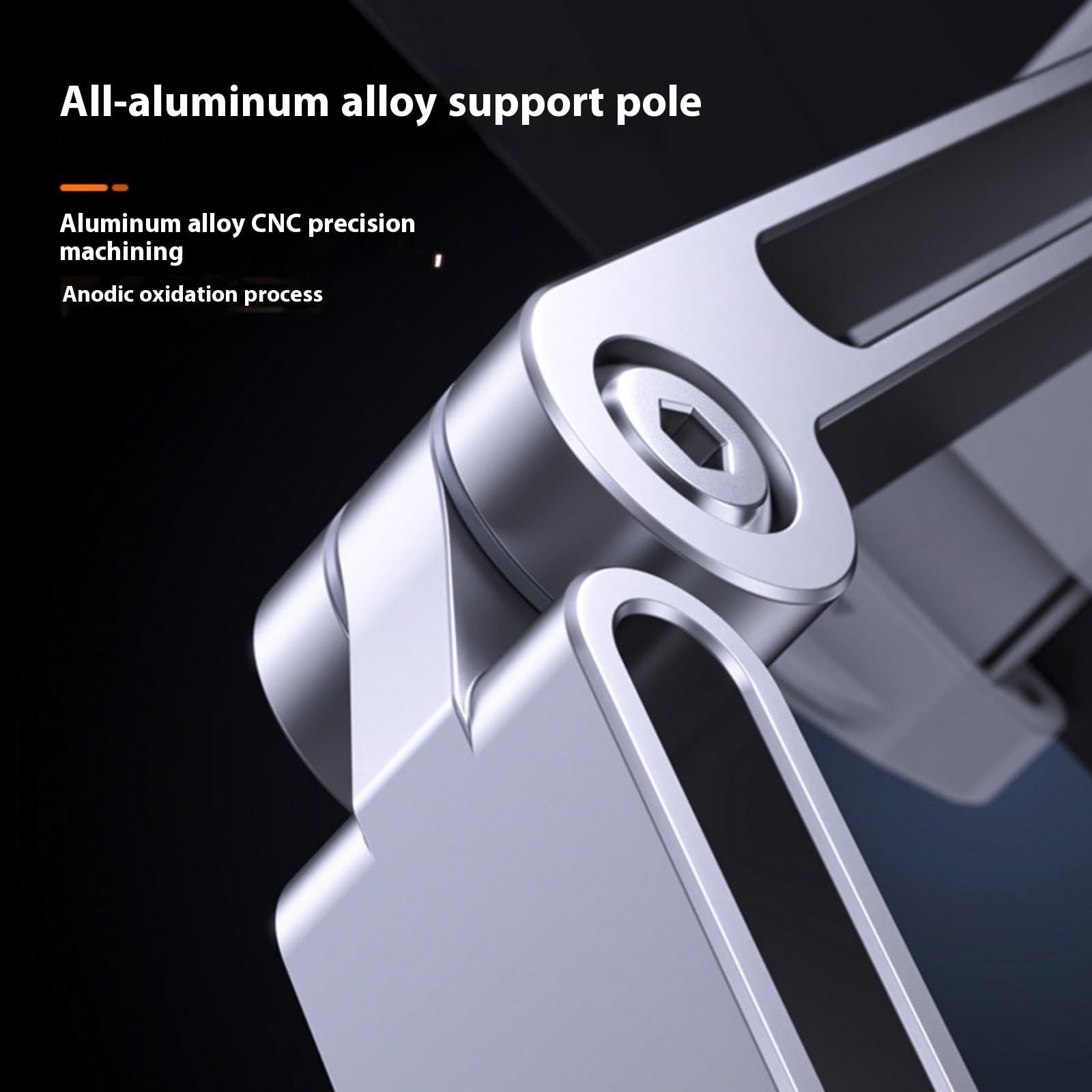 Supporto per Tablet Telefono Resistente in Metallo Pieghevole Regolabile Staffa in Alluminio Rotazione A 360 Gradi Braccio Lungo Flessibile Tablet Telefono con