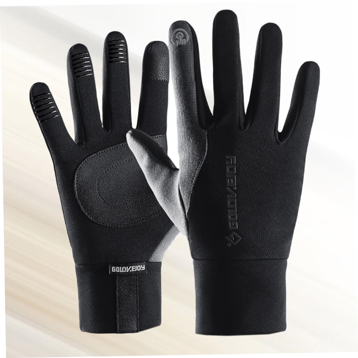 Didiseaon Warm Winter Gloves for Outdoor Activities Thicken Windproof and Anti-slip Cycling Gloves in Grey