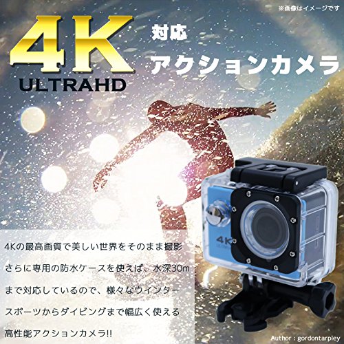 防水アクションカメラ Wi-Fi搭載 170度広角レンズ Amazon | 4K対応 アクションカメラ ウェアラブルカメラ リモコン遠隔