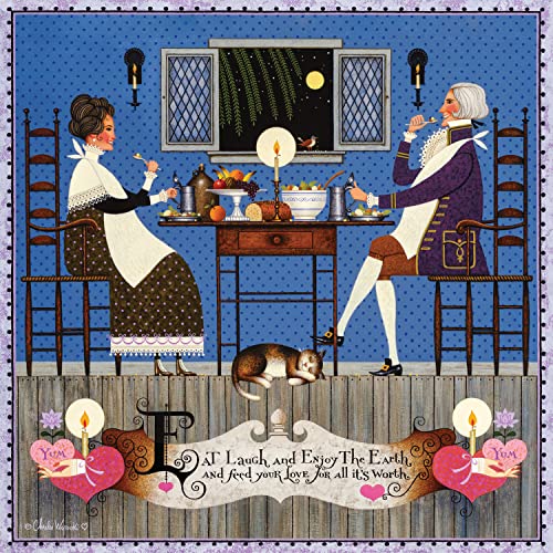 Charles Wysocki Dining Sweethearts 300 Piece Jigsaw Puzzle