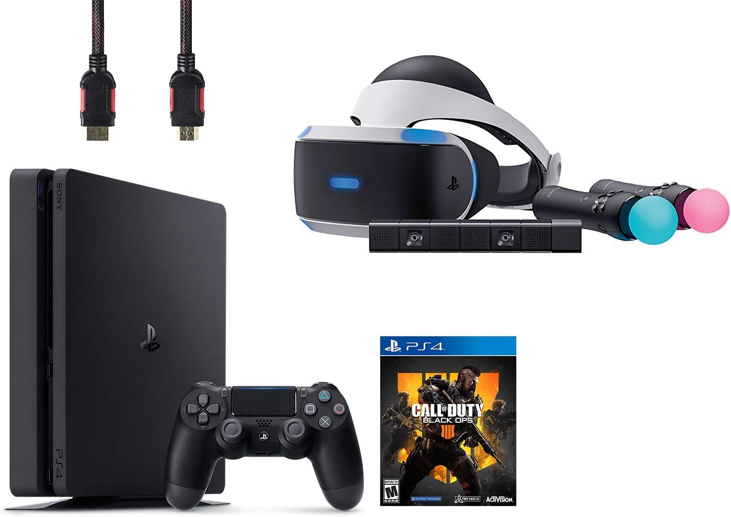 PlayStation VR Start Bundle 4 Items:VR Headset,Move Controller,PlayStation Camera Motion Sensor,PlayStation 4Call of Duty Black Ops III
