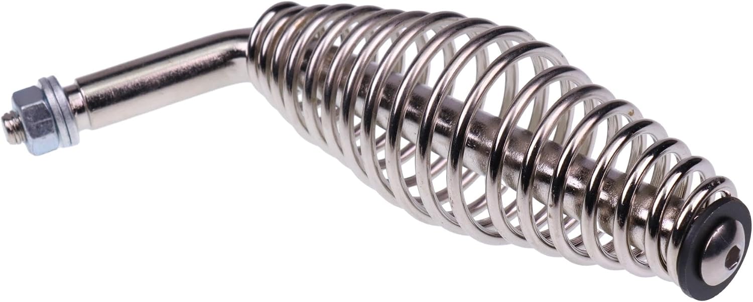 5" Stainless Spring Handles with 1/2" Steel Rod Compatible with Most BBQ Grills Wood Stoves Trailers Cabinets Furnaces and Custom Metal Projects