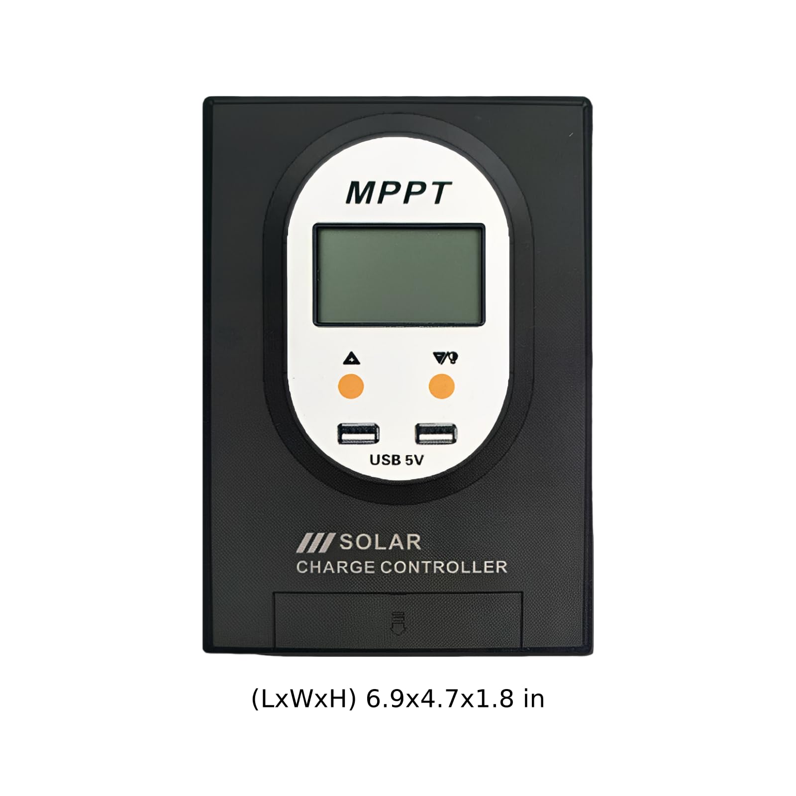 Controlador de carga solar MPPT de 10-60 A, reconocimiento automático de 12 V/24 V, eficiencia del 98%, salida USB dual de 5 V, pantalla LCD, regulador de carga para carga de batería de panel solar
