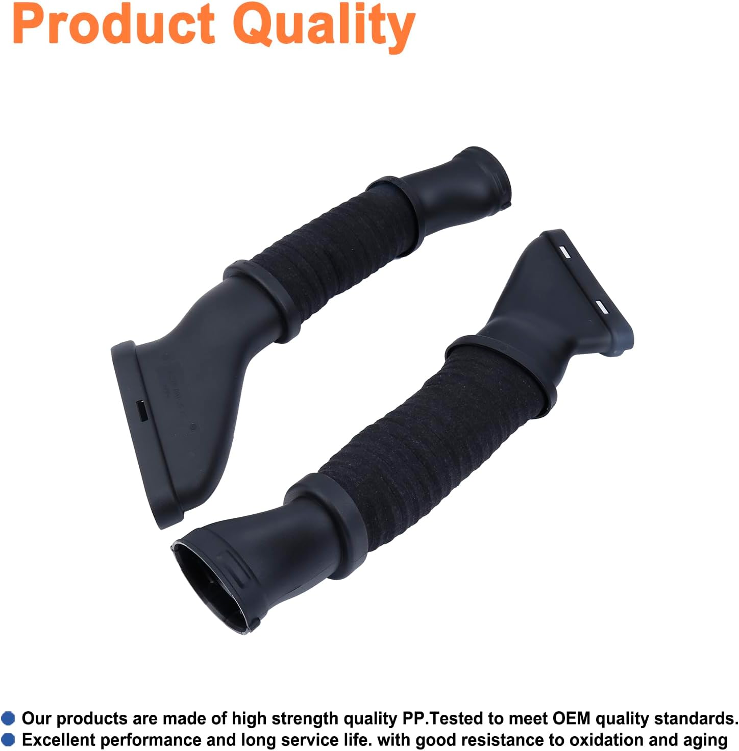 Air Intake Inlet Duct Hose (Left And Right).Replaces Part 2780902582,2780902482.Compatible with Mercedes Benz 13-19 GL450 GL550 GL63 GLE63 GLS550 GLS63 ML550 ML63 V8.