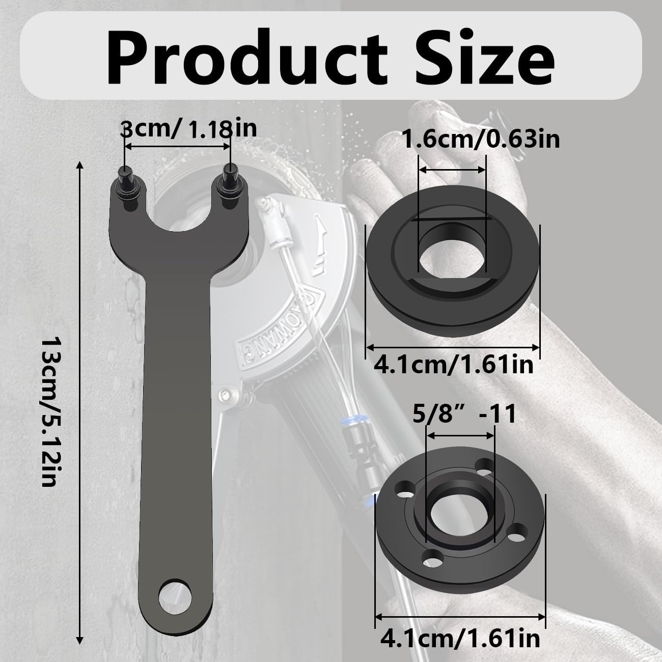 Dado Per Smerigliatrice Angolare, Dado Di Bloccaggio In Metallo Con Flangia Da 58 11~p173195039 - Foto 2