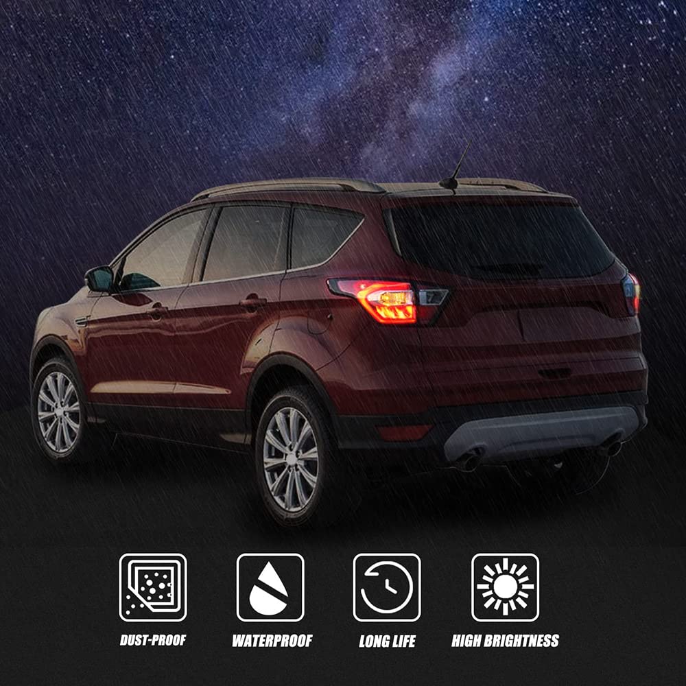 Coche Montaje De luces Traseras Para Ford Kuga 2017 2018 2019, lámpara trasera Luz Indicadora De Señal De Giro Coche Faro Trasero Accesorios, outside-left