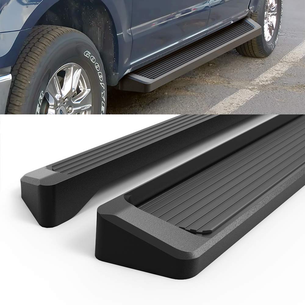 Aluminum Running Boards For Ford F150 F250 F350 – Drop Down Hoop Style Side Steps 600LB Capacity