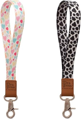 Cordón de muñeca para mujeres y hombres, cordón de mano, correa de muñeca, llavero de automóvil, tarjetero para identificación