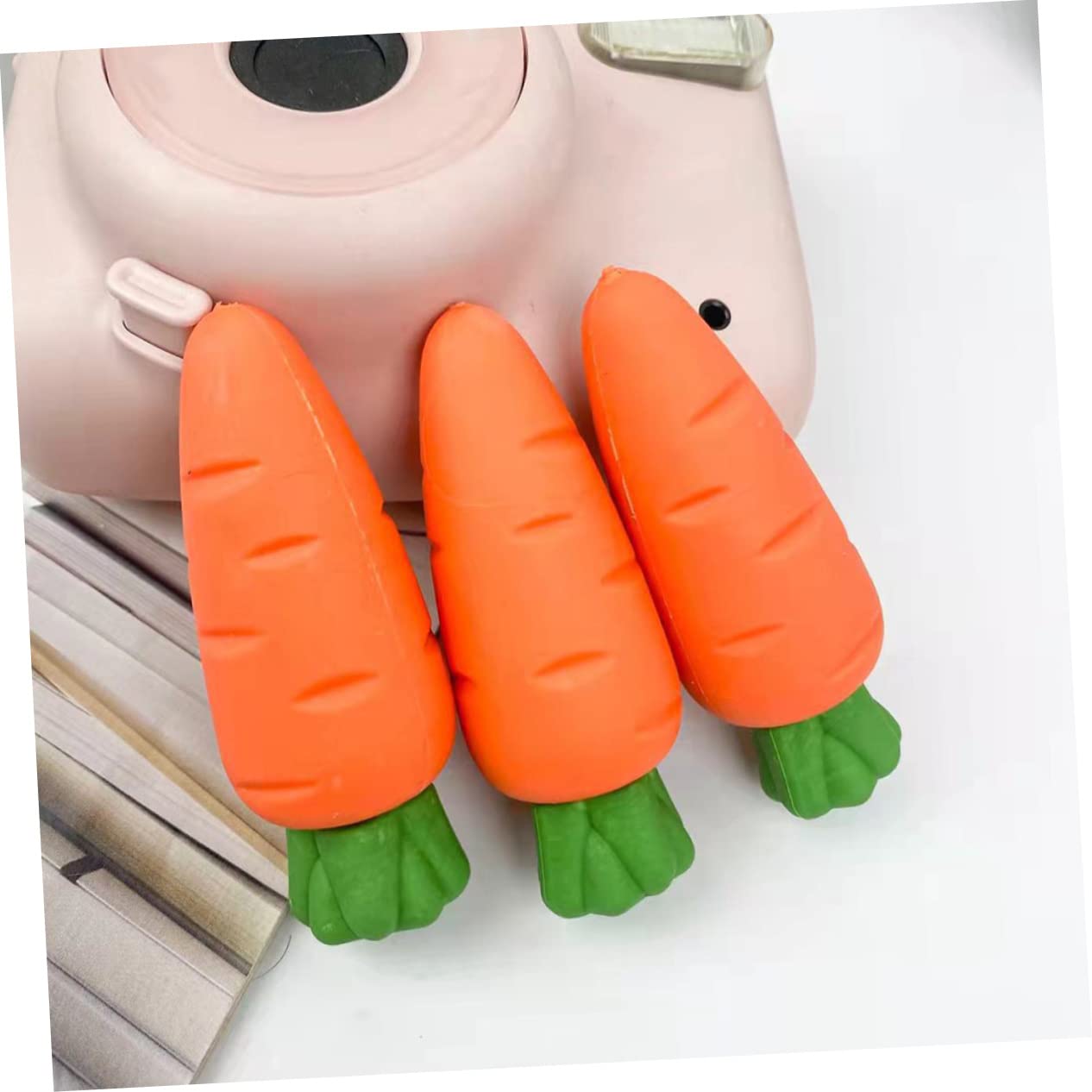 Abaodam 15stücke Kawaii Mini Früchte Radiergummis Kreative Erdbeere Mango Und Karotte Multifunktionale Schulbedarf Radierer Für Studenten Für Klassenzimmer Und Büro