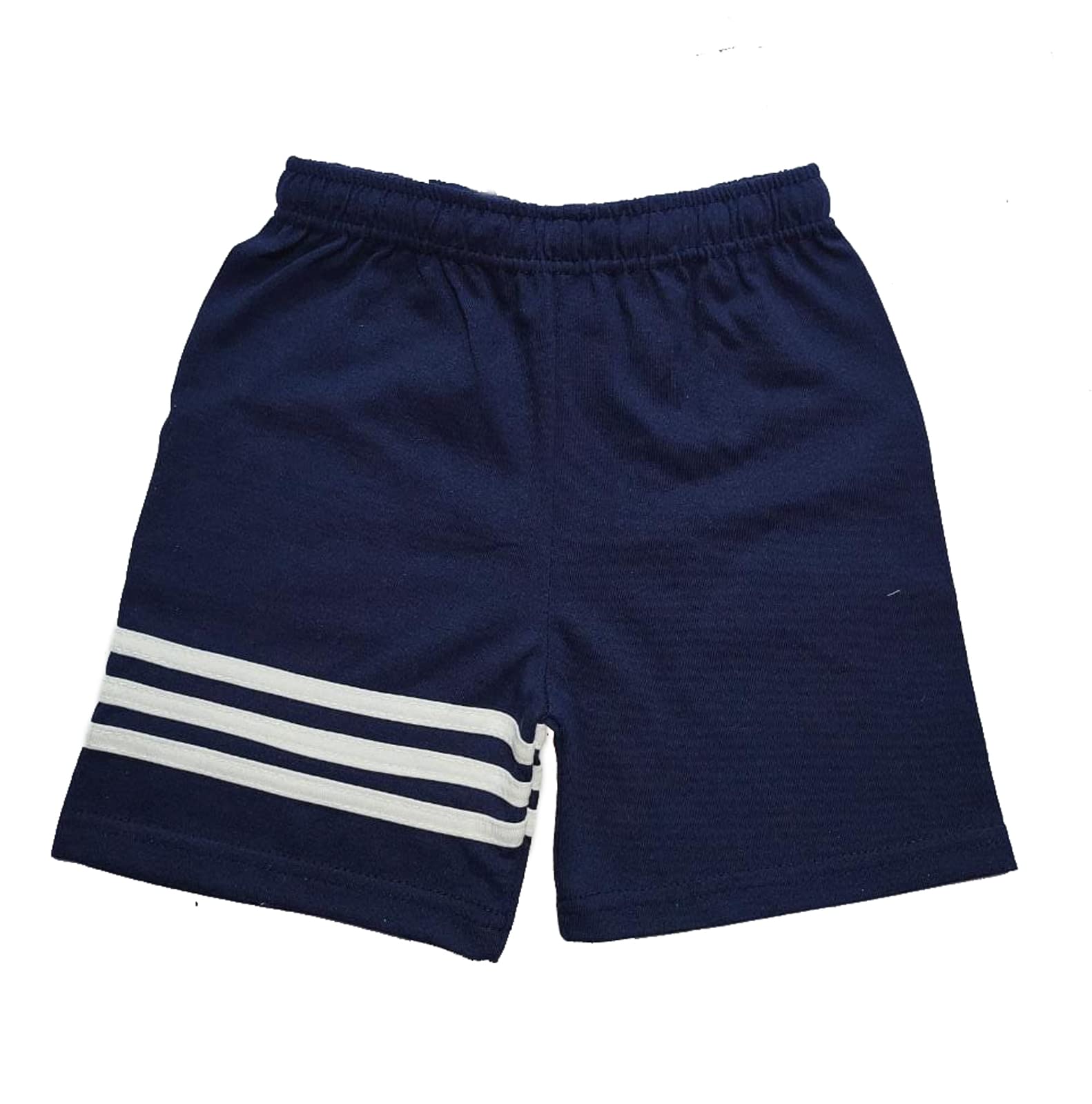 ATLANS Boys Cotton Solid Self Design Shorts/Bermuda (Pocket-3-Patti-Nikker-NAVY/Red-C2-11-12Yr, Multicolor6) Pack of 2 2