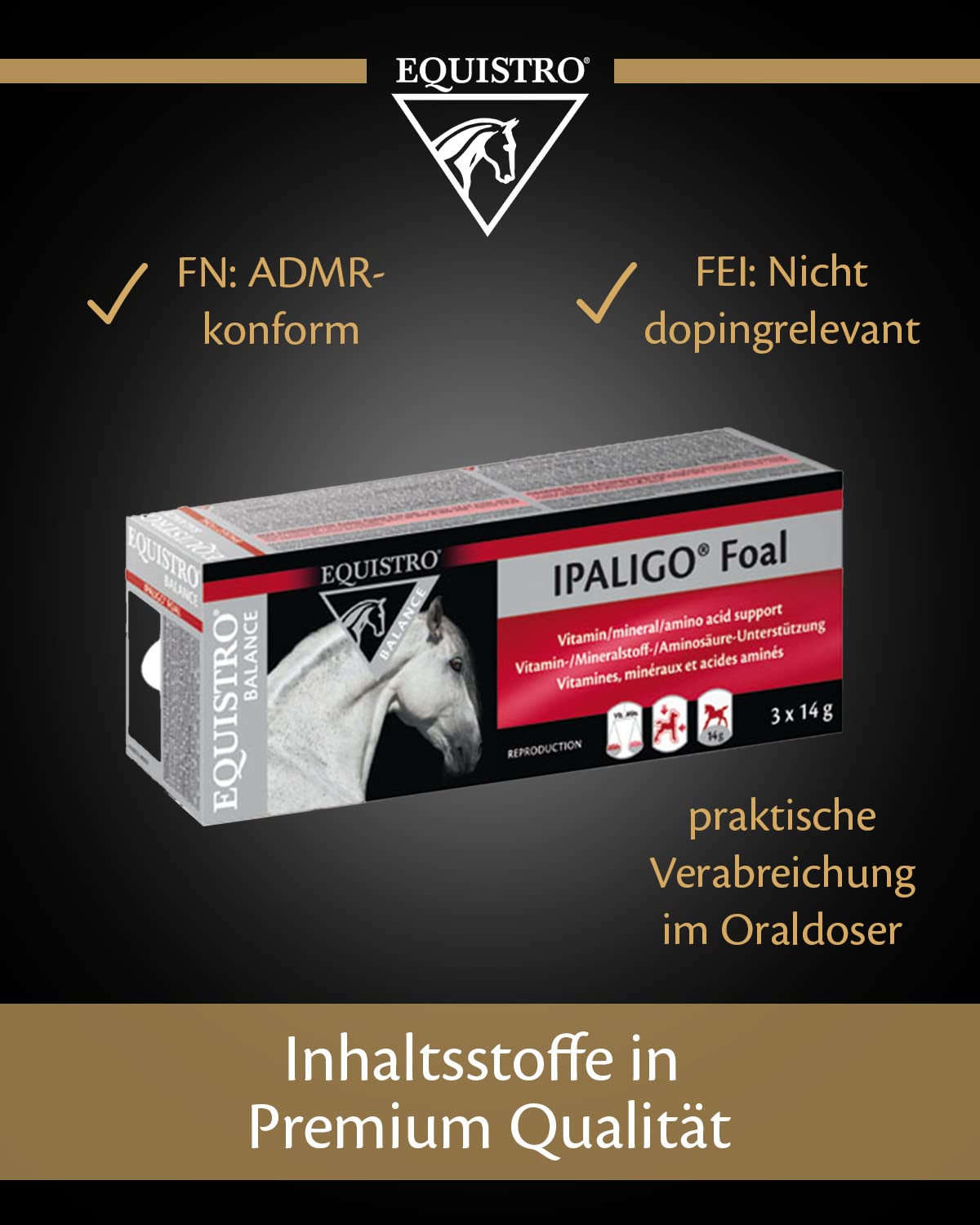Equistro IPALIGO FOAL - Opakowanie 3 strzykawek