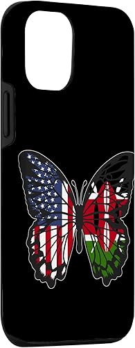Miniatura 6 de iPhone 12 Pro Max Kenyan Roots USA and Kenya Mix Butterfly Kenya Heritage Case