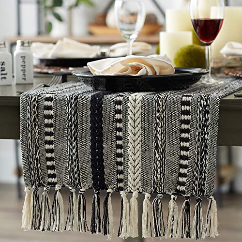 Dii CAMZ12215 Farmhouse Braided Stripe Table Runner Collection thumb #3