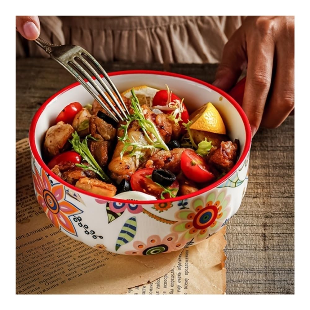 Naczynia do pieczenia 660 ml Nordic Countryside Kreatywna ceramiczna miska z jednym uchwytem do pieczenia ryżu w piekarniku