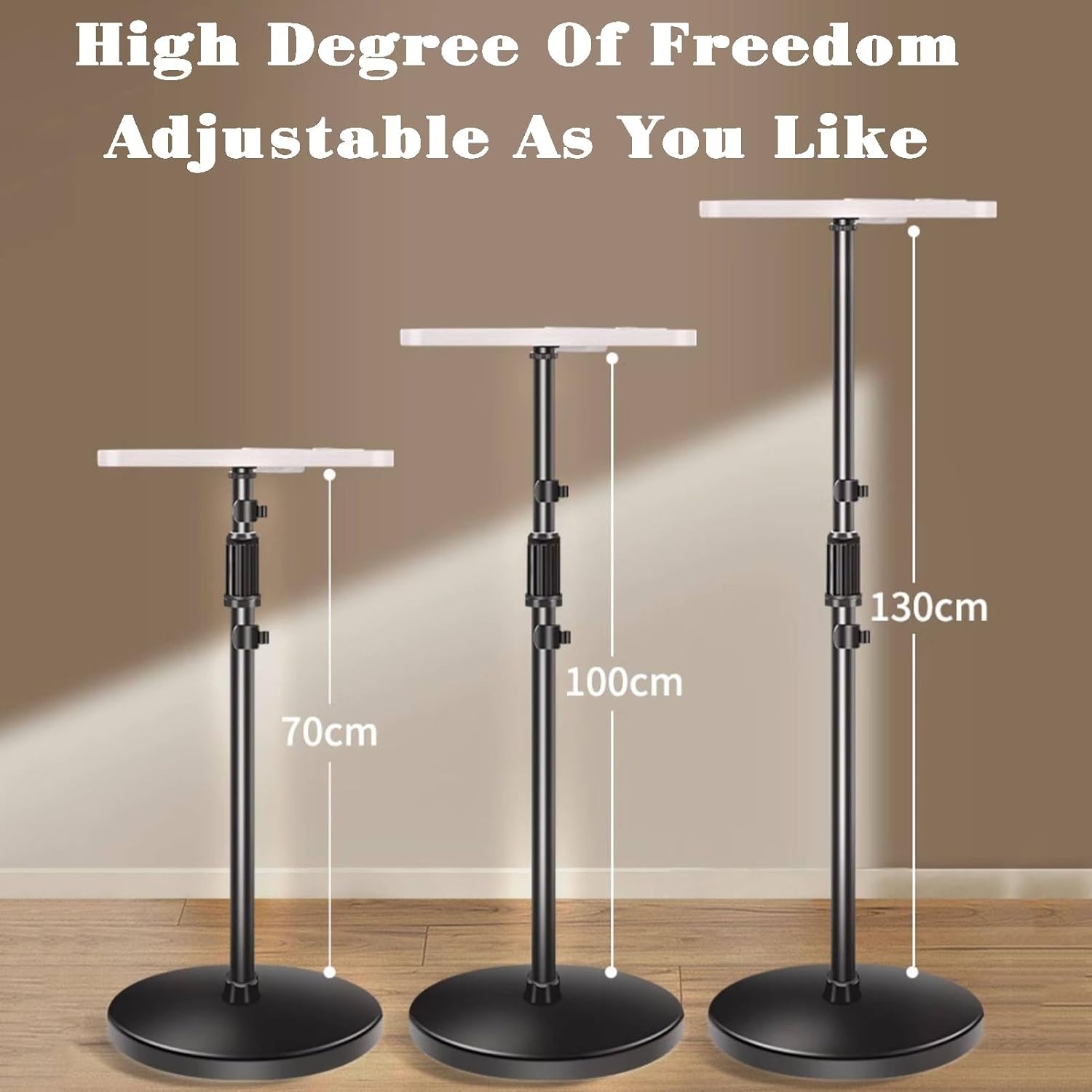 木製デスクトップラップトップスタンド、読書ブックスタンドテーブル、高さ調節可能、取り外し可能、ホームオフィスやスタジオに最適